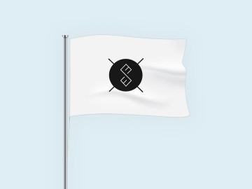 Individualaus dizaino horizontali vėliava