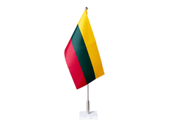 Lietuvos stalo vėliavėlė su marmūriniu stoveliu